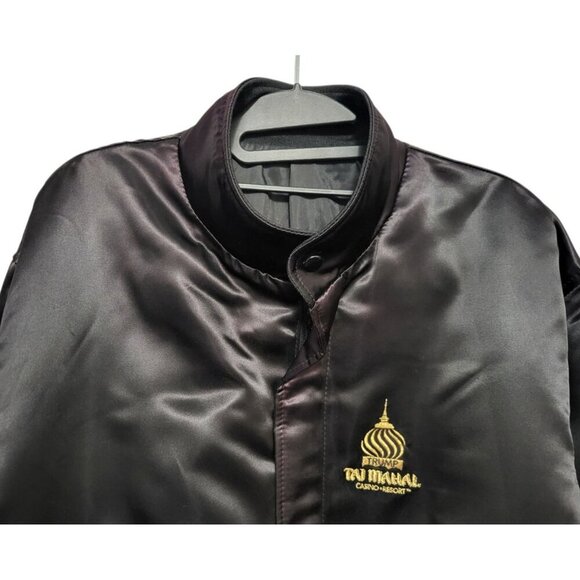 Vintage Trump Taj Mahal Satin Bomber Jacket - Picture 4 of 13